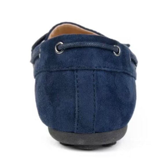 JOURNEE COLLECTION THATCH Women's Loafers Slip On Flats Moccasin Navy Size 10 - Picture 4 of 7